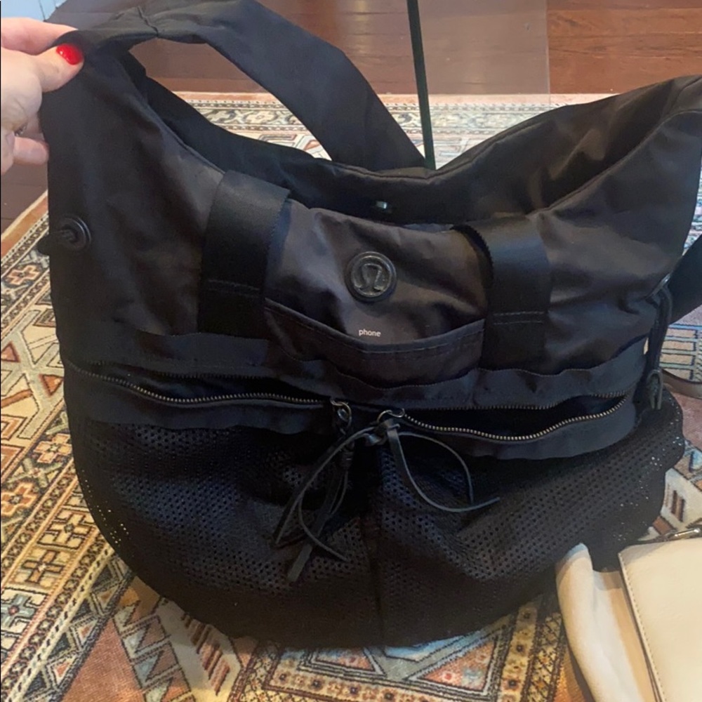 Lululemon Black Gym Bag